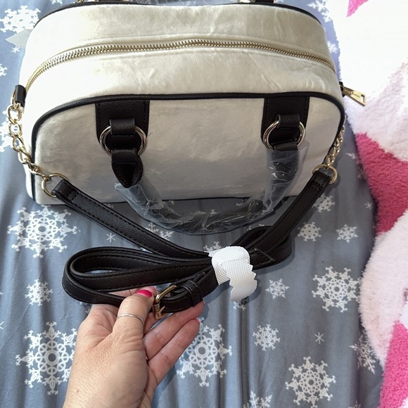 juicy Couture pink bowler velour heritage hand bag crossbody new release - Picture 7 of 15